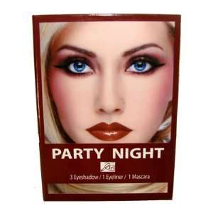  Red Party Night Look Kit Eye Shadows Liquid Eye liner and 