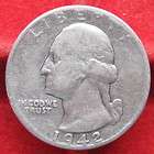1942 P Silver Washington Quarter #10 $1.44 Combined S&H Fill Your 
