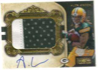GOLD ROOKIE PATCH AUTO Alex Green Packers Rookie Running Back Nice 2 