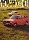Mazda 818 Sedan & Coupe c.1971/72 UK market sales brochure