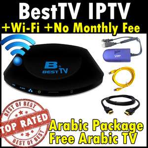 BestTV Arabic Channels IPTV Mediabox Best TV + Wi Fi Adapter (No 