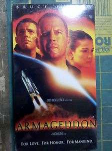 4K97 VHS ARMAGEDDON BRUCE WILLIS BEN AFFLECK, NEW  