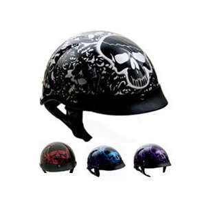     Kerr H200 Shorty Helmet DOT Boneyard Helmets Large Boneyard Silver