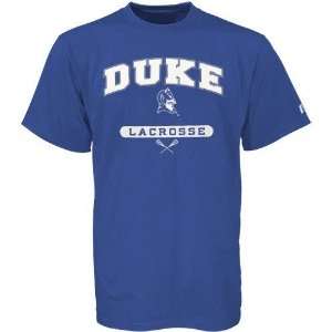 NCAA Russell Duke Blue Devils Duke Blue Lacrosse T shirt  