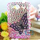 Rhinestone Bling HARD BACK CASE For HTC Wildfire S#H139  