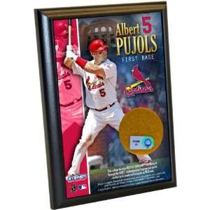  MLB St. Louis Cardinals Albert Pujols 4 by 6 Inch Dirt 