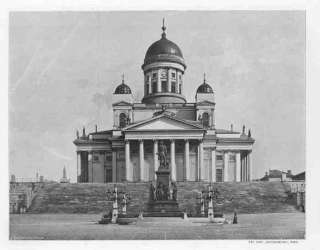 Finland HELSINKI.St Nicholas Church.Antique Print.1896  