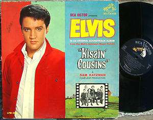 ELVIS PRESLEY Kissin Cousins Rock Soundtrack LP Record LPM 2894 GOOD+ 