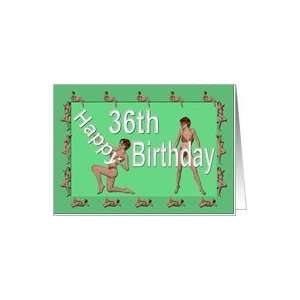  36th Birthday Pin Up Girls, Green Card Toys & Games