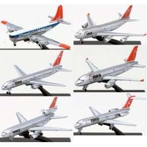  New Ray Northwest Airlines 6 Piece Airplane Model Set 