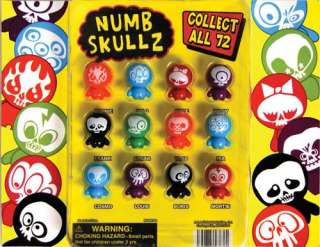 NUMB SKULLZ FIGURES Complete Set of 12   NEW  