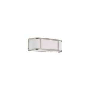 Nuvo 60 3802 Odeon 2 Light Wall Sconce in Brushed Nickel 