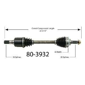  Empi 80 3932 CV Joint Half Shaft Assembly Automotive