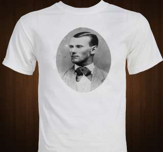 Jesse James Portrait Western Bank Robber T shirt  