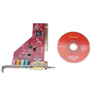  New 4 Channel 3D PC PCI Sound Audio Card w/Game MIDI Port 