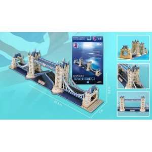   Bridge, 120 Piece 3D Jigsaw Puzzle Made by 3D Puzzle Toys & Games