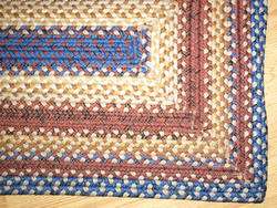 NEW Braided Rug 22x35 Canyon RECTANGLE Wildflower BLUE  