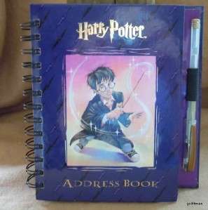 Harry Potter Address Book 7x6.5 Mystical Black Pages  