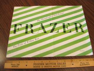 1951 Frazer Folder Car Sales Brochure  