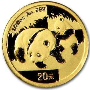  2008 (1/20 oz) Gold Chinese Pandas   (Sealed) Health 