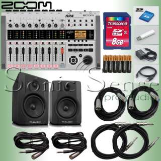 Zoom R24 24 Channel Multi Track Recorder and Interface Bundle w 