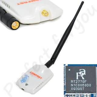1000mW High Power USB WiFi Adapter Wireless N/G/B with 2/9 dBi Antenna