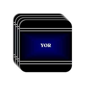  Personal Name Gift   YOR Set of 4 Mini Mousepad Coasters 