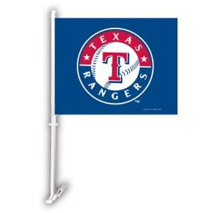  MLB Texas Rangers Double Sided Car Flag   Set of 2 