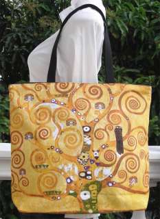 Gustav Klimt Tree of Life ART Zipper TOTE Bag S161  