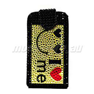 BLING LEATHER CASE COVER FILM BLACKBERRY CURVE 8520 11  