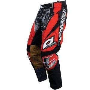  ONeal Racing Hardwear Pants   2008   34/Black/Red 