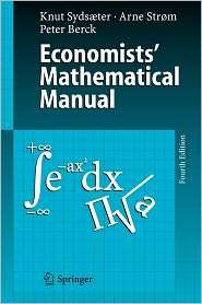 Economists Mathematical Manual, (364206549X), Knut Sydsaeter 