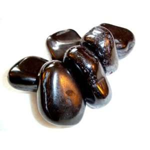 MiracleCrystals 5 Large Tumbled Magnetite Sticky Stone   Grounding 
