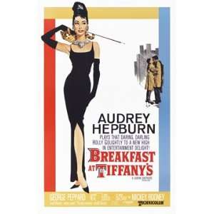   BREAKFAST AT TIFFANYS POSTER 22 X 34 4547 HEPBURN