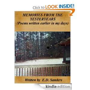 MEMORIES FROM THE YESTERYEARS Eric D. Sanders  Kindle 