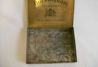 Buckingham Cigarettes Tin Case Box, Philip Morris & Co  