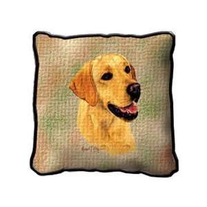  Yellow Lab Pillow Cover   17 x 17 Pillow