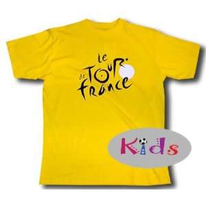  Tour de France logo junior yellow T shirt Sports 