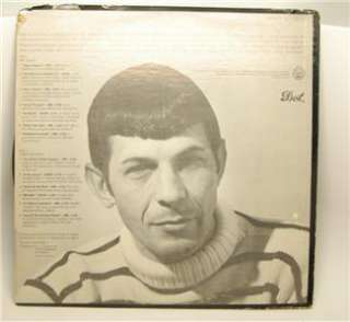 Star Trek LEONARD NIMOY Mr Spock RECORD Albums 2 1960s  