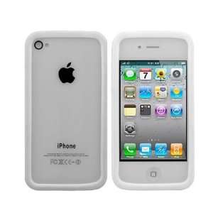  iPhone 4S bumper Case iPhone 4G Silicone Bumper White 