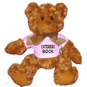  Caterers Rock Plush Teddy Bear with WHITE T Shirt Toys 