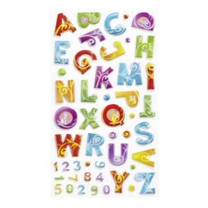  Sticko Alphabet Stickers, Colorful Flourish Arts, Crafts 