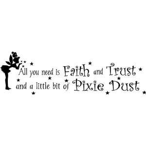  All you need is faith and trust and a little bit of pixie 
