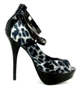Leopard Print Pump Party/Ball/Prom Platform Sandals 5.5 High Heel 