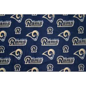   St Louis Rams Football Fleece Fabric Print By the Yard