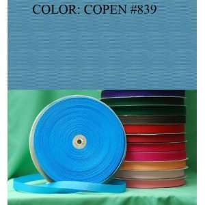  50yards SOLID POLYESTER GROSGRAIN RIBBON Copen #839 3~USA 
