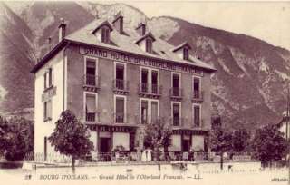 FRANCE BOURG DOISANS GRAND HOTEL DE LOBERLAND FRANCAIS  