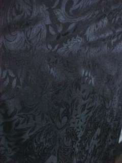 LUCIE ANN II Black Paisley Peignoir & Gown Set   M  