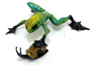 POND PALS #2500/2500 Frogman Tim Cotterill Bronze Frog  
