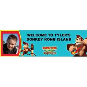  Donkey Kong Personalized Photo Banner Standard 18 x 61 